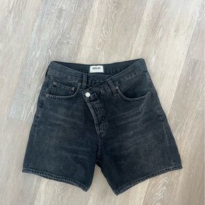 Agolde criss cross shorts